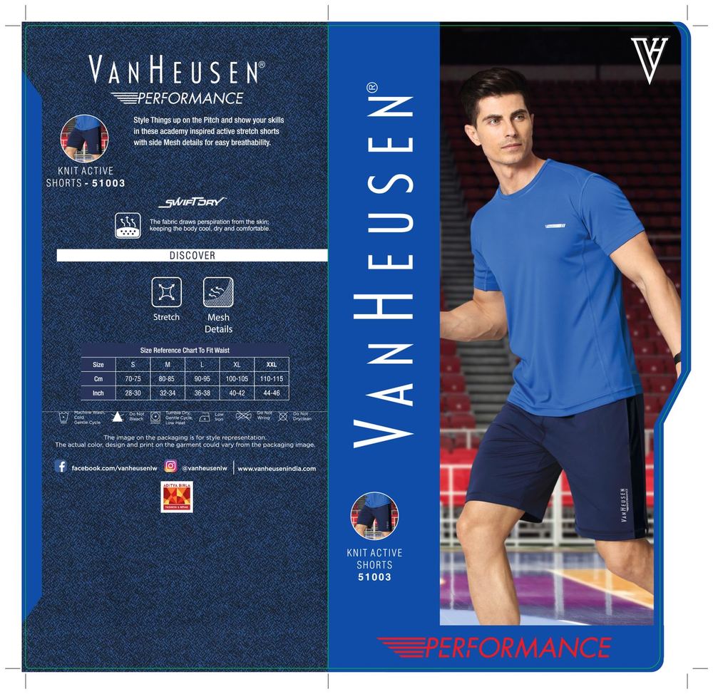 Van Heusen apparel carton artwork