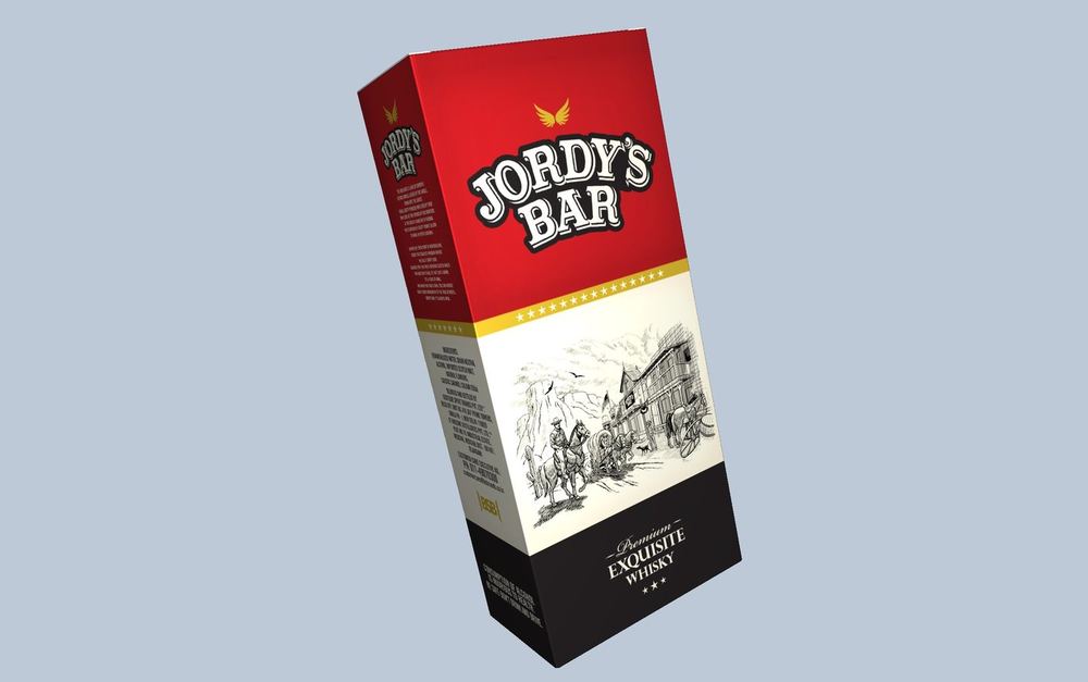 Jordy's Bar whisky carton